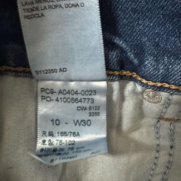 Signature Levi Strauss Heritage High-Rise Distressed Size 10 Fringe Hem - Picture 9 of 9